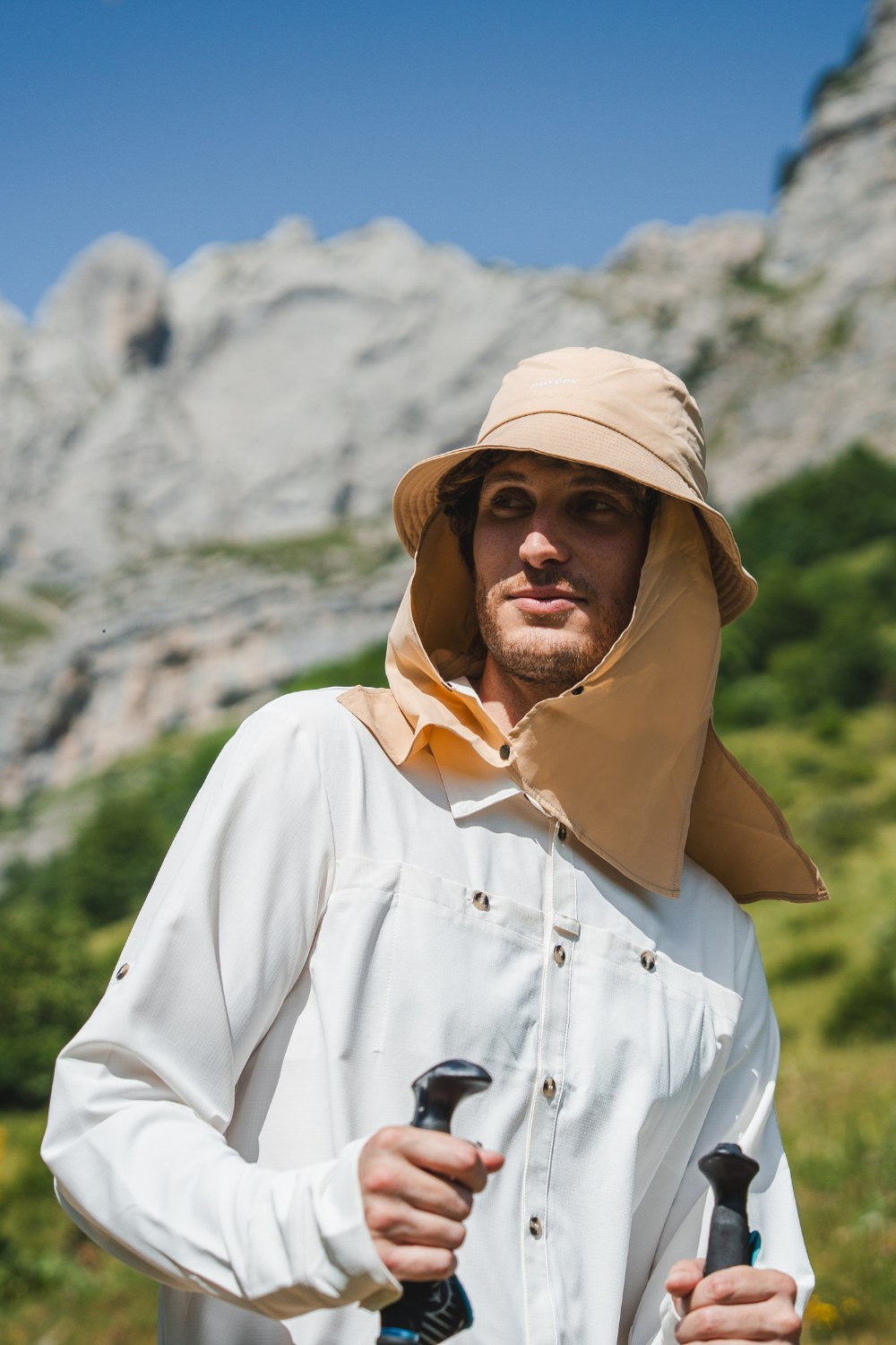 UV-bøllehat – Boston Beige
