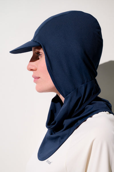 Cagoule visière anti-UV - Ventoux pour femme, légère et respirante, offrant une protection solaire UPF 50+.