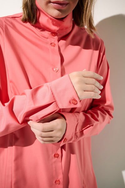 Chemise longue anti-UV - Antibes, rose, légère et respirante, parfaite pour le confort au soleil, UPF 50+.