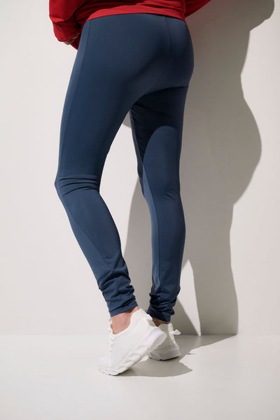 Legging anti-UV - Boston pour homme, bleu, extensible et léger, parfait pour le sport, protection UPF 50+.