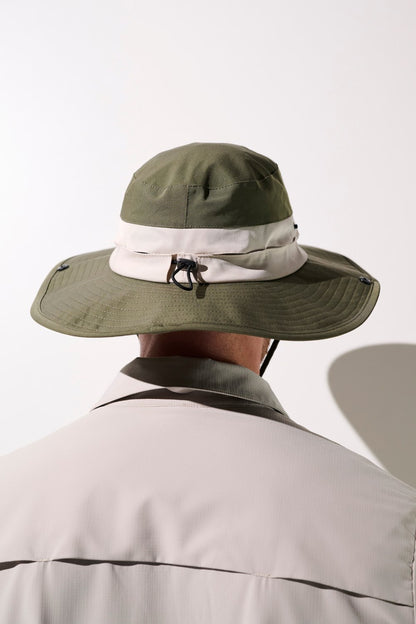 Chapeau anti-UV - Sequoia vert, léger et pratique, parfait pour randonnée avec protection UPF 50+.