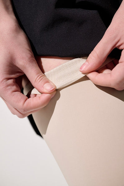 Jambières anti-UV Ventoux de Ker Sun, couleur beige, idéal pour le sport avec protection solaire UPF 50+.