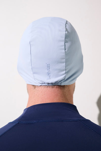 Bonnet de bain anti-UV - Pacific pour homme, léger et protecteur UPF 50+ en bleu, idéal pour la baignade.