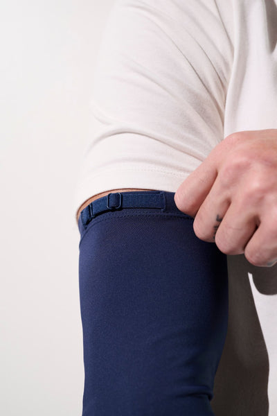 Manches anti-UV - Gobi bleues pour homme, légères et respirantes, offrant une protection solaire UPF 50+.