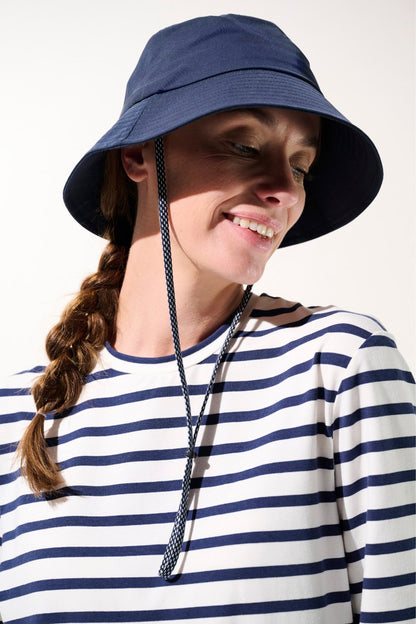 Bob anti-UV - Faro bleu pour femme, léger et pratique, offrant une protection solaire efficace UPF 50+.