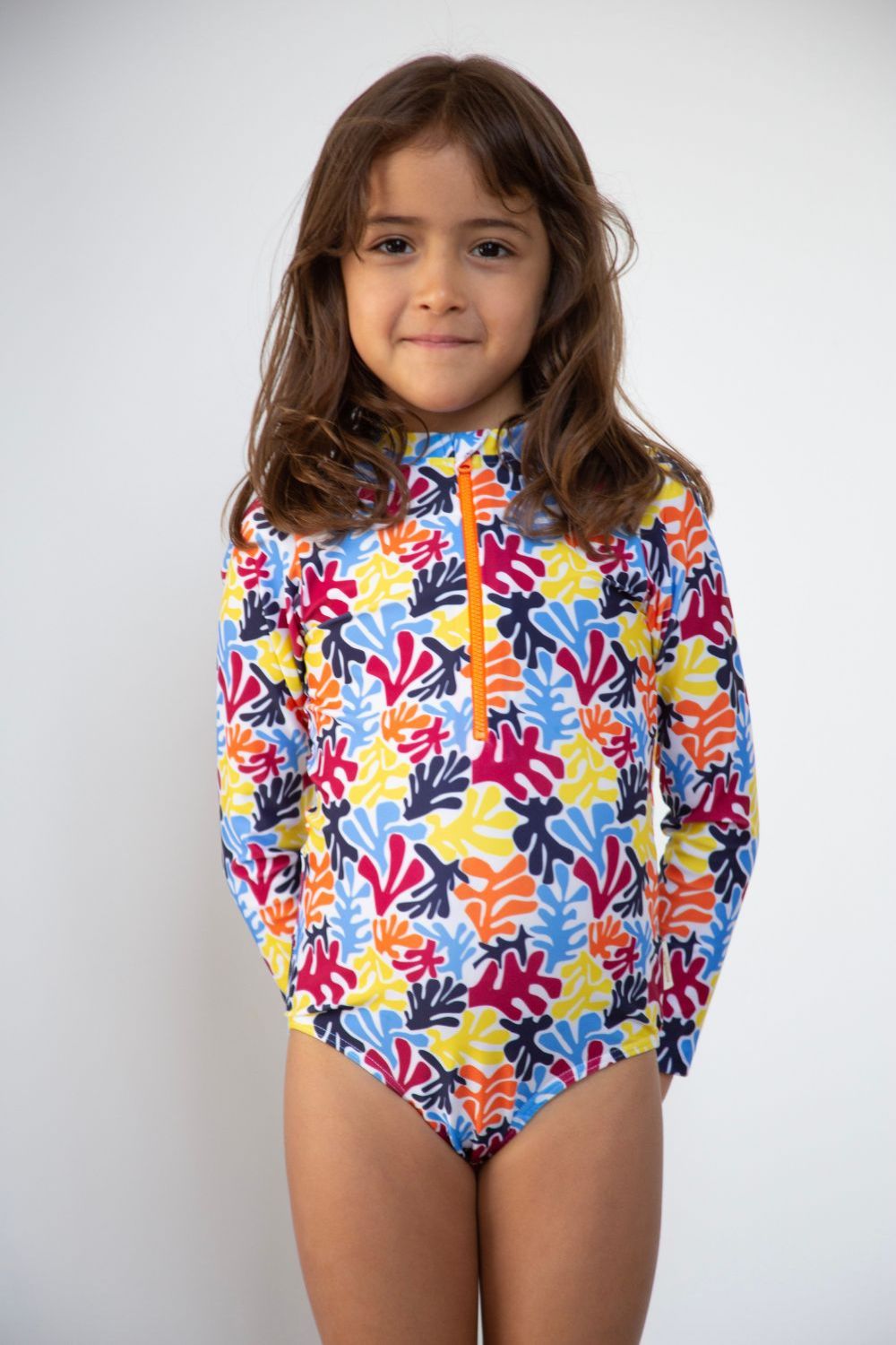 Maillot de bain anti-UV manches longues - Flores