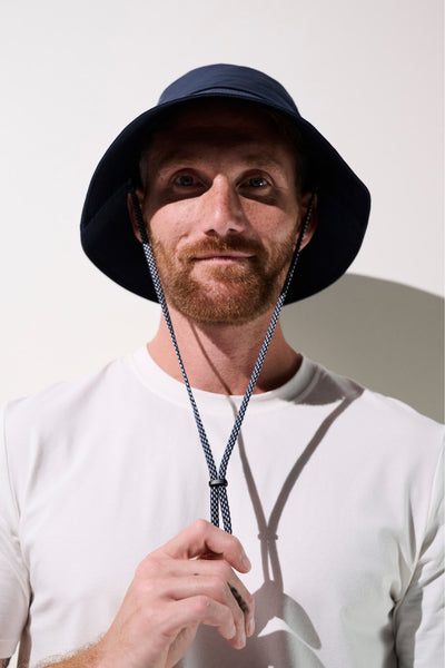 Bob anti-UV - Faro bleu pour homme, léger et pratique, offrant une protection solaire UPF 50+.