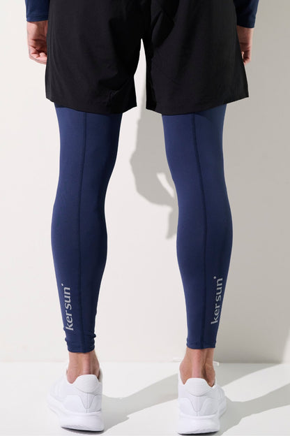 Jambières anti-UV Ventoux en bleu pour homme, protection solaire UPF 50+ pour le sport et le quotidien.