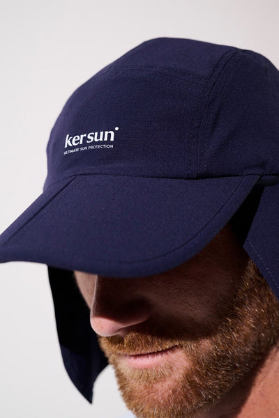 Casquette anti-UV - Sequoia bleu marine pour homme, UPF 50+ offrant une protection solaire optimale.