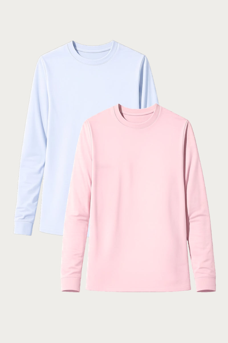 SÆT - 2 x UV T-shirt - Saint-Malo (Nuage d'été/Macaron Glacé)