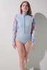 Maillot de bain anti-UV manches longues - Pacific, léger et élégant, pour femme, protection solaire UPF 50+.